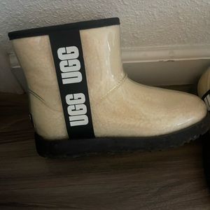 Ugg classic mini waterproof clear boot